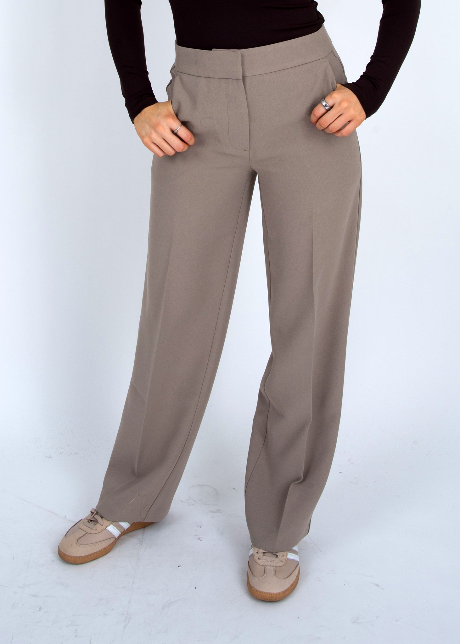 RD Style Blake Straight Leg Pants TAUPE