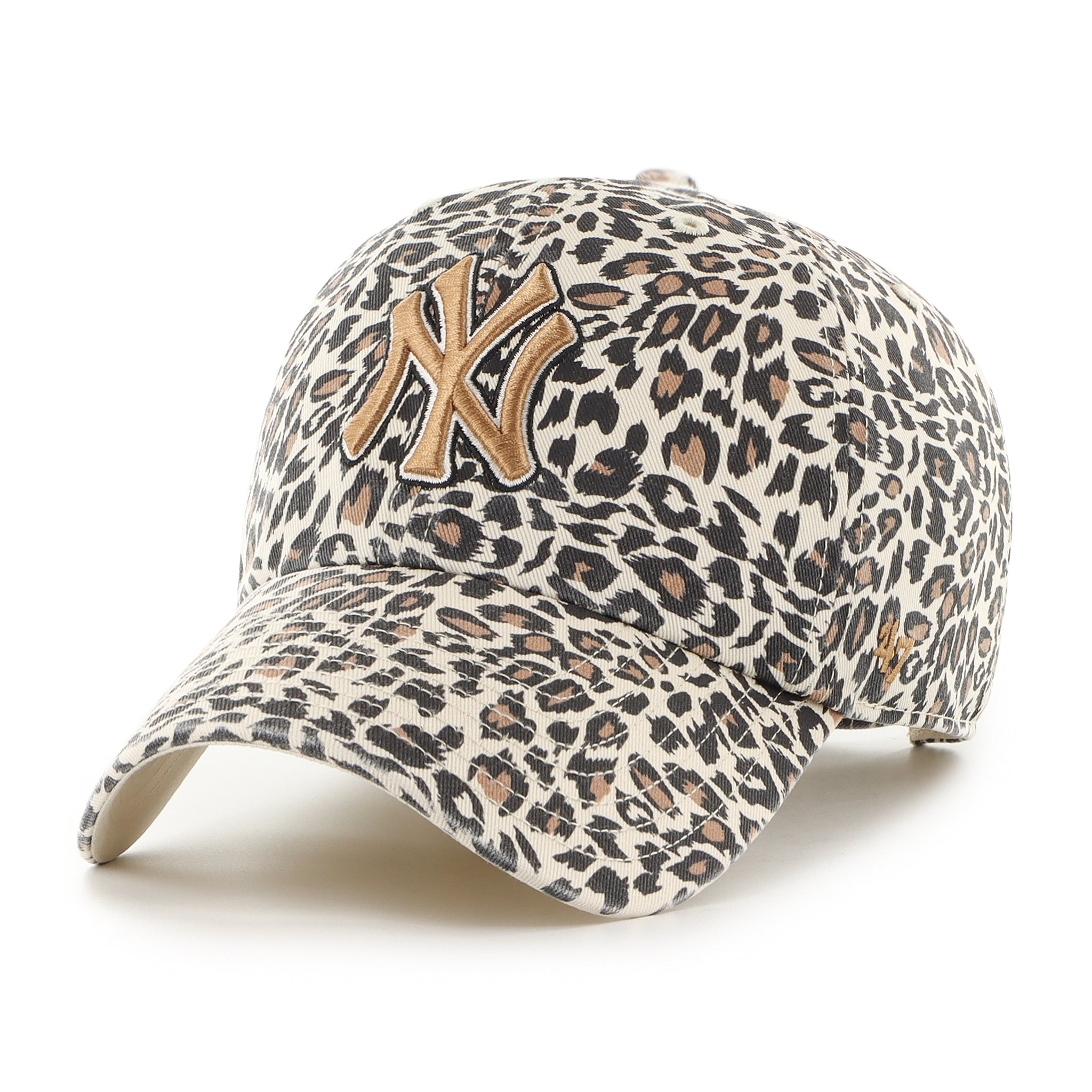 '47 Brand Lisa New York Yankees Clean Up Cap LEOPARD