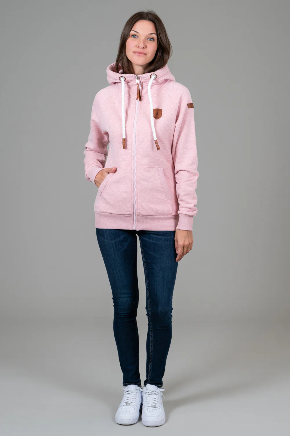 Wanakome Hera Full Zip Hoodie HEATHER PINK