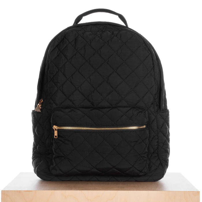 ELA Quilted Backpack BLK