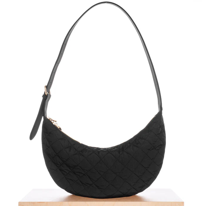 ELA Quilted Crossbody BLACK