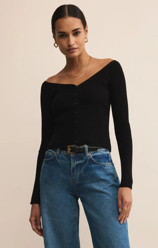 Z Supply Jovy Sweater BLK