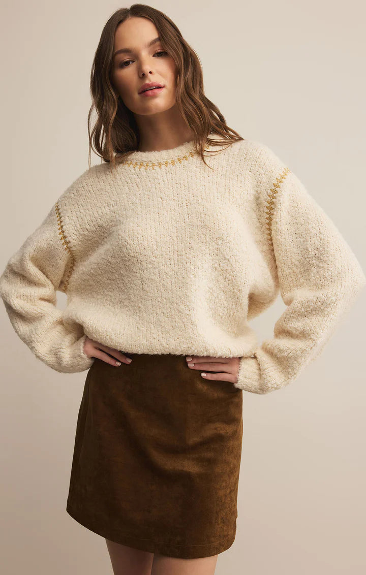 Z Supply Romnie Sweater CRYSTAL
