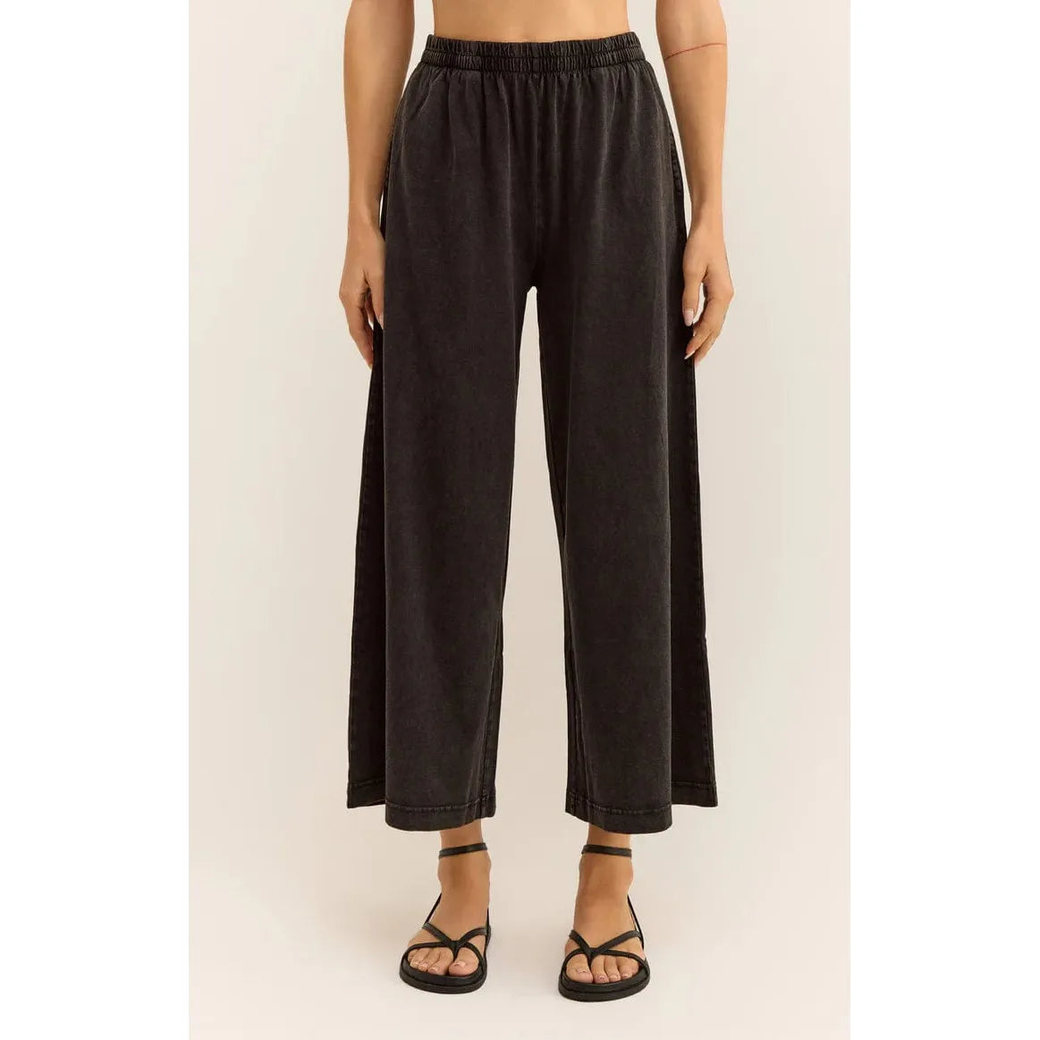 Z Supply Scout Jersey Flare Pant BLK